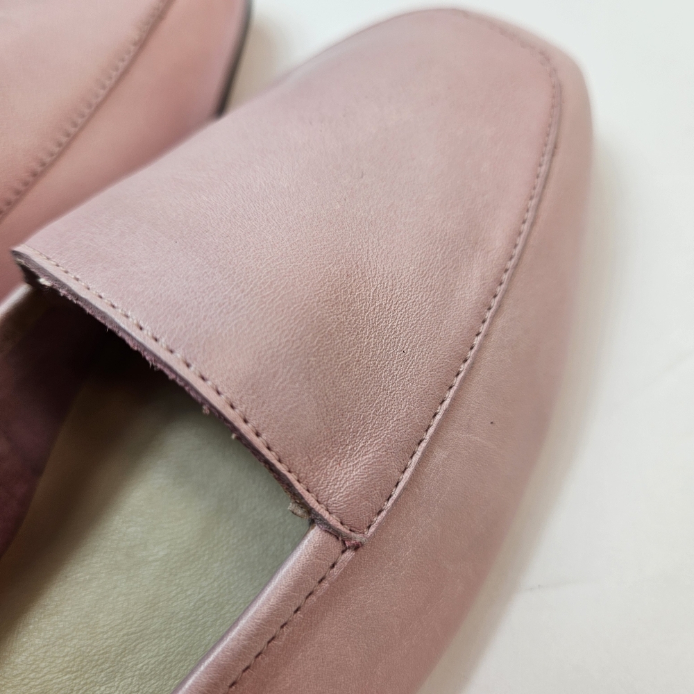 Enzo Liberty Made In ITALY Softest Leather Loafers Baby Pink Size 7M - Picture 9 of 16